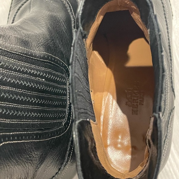 Hermès vintage kitten heel boots. - Picture 5 of 9